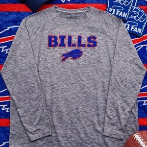 Fanatics Buffalo Bills Long Sleeve Gray Performance Shirt Men’s 3XL